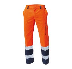 Pantalone alta visibilità Siggi, arancione/blu