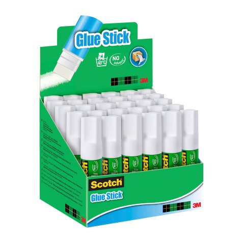 Lijmstift Scotch permanent 8 g - display van 30 stuks