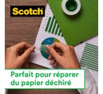 Pack de 2 rubans adhésif Scotch Magic invisible - Longueur 15 m + 1 offert