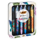 Bolígrafos Bic 4 colores Botánico y Tie & Dye punta 1 mm - Escritura media - Caja de 6