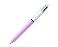 Ballpoint pen Bic 4 colors Lilac retractable 1mm point - medium writing