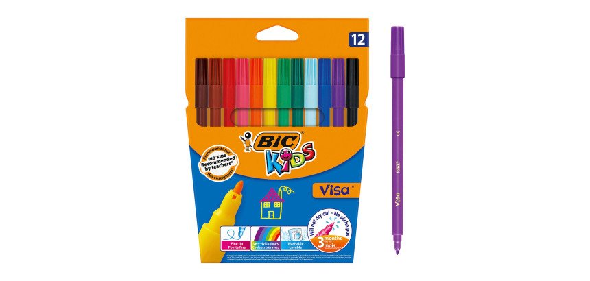 Feutre Bic Kids Visa - Etui de 12
