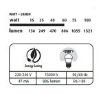 Bombilla Led mini globo - E27- 8W