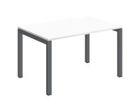 Straight desk Arko 120 cm beech metallic undercarriage anthracite