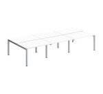 Conjunto 6 mesas rectas Arko patas metal