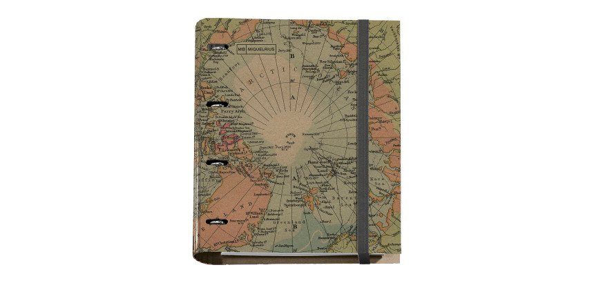 Carpebloc 100% Reciclado A4 4 anillas Ecomaps Miquelrius con recambio