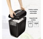 Distruggidocumenti Fellowes 60Cs taglio a frammento livello di sicurezza P3 - 10 fogli - nero