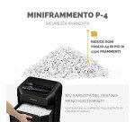 Distruggidocumenti Fellowes Automax 80M - taglio a miniframmento - 80 fogli - nero