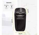 Distruggidocumenti Fellowes 60Cs taglio a frammento livello di sicurezza P3 - 10 fogli - nero