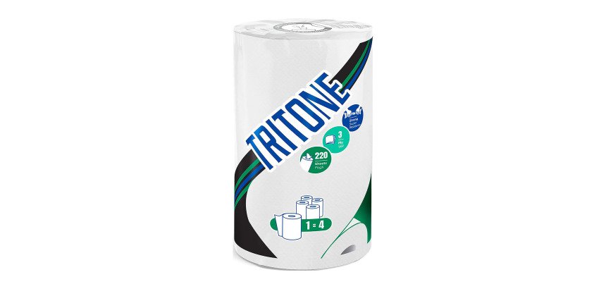 Rotolo asciugatutto 3 veli Tritone Celtex 220 strappi