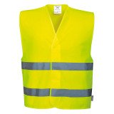 En_gilet hi-vis giallo c/velcro tg l/xl