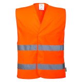 En_gilet hi-vis arancio c/velcro tg l/xl