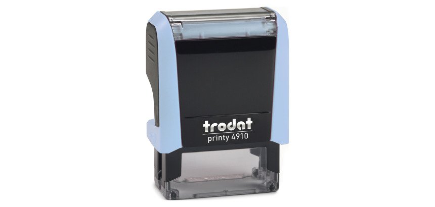 Tampon texte personnalisable Printy 4910 Trodat monochrome 2 lignes