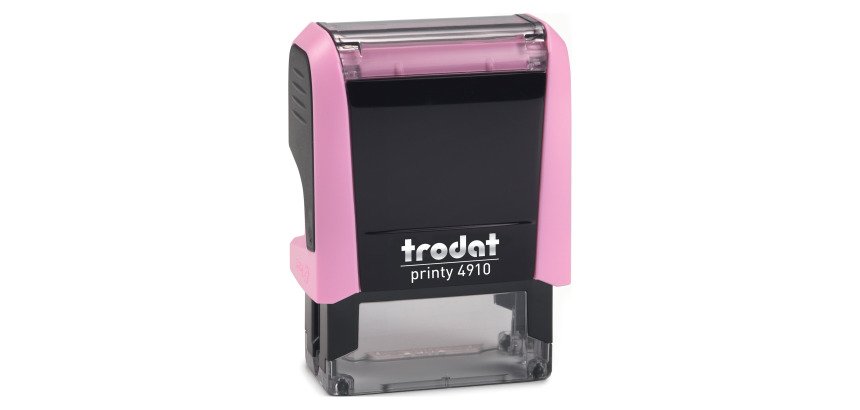 Tampon texte personnalisable Printy 4910 Trodat monochrome 2 lignes
