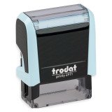 Tampon texte personnalisable Printy 4911 Trodat monochrome 3 lignes
