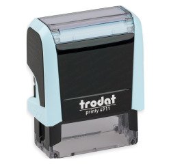 Tampon texte personnalisable Printy 4911 Trodat monochrome 3 lignes
