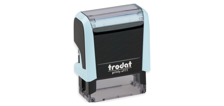 Tampon texte personnalisable Printy 4911 Trodat monochrome 3 lignes