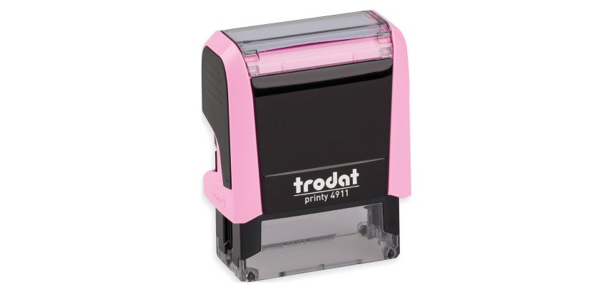 Tampon texte personnalisable Printy 4911 Trodat monochrome 3 lignes