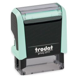 Tampon texte personnalisable Printy 4911 Trodat monochrome 3 lignes