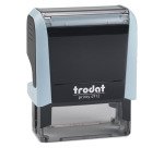 Tampon texte personnalisable Printy 4912 Trodat monochrome 4 lignes