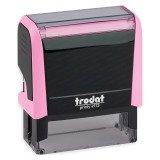 Tampon texte personnalisable Printy 4913 Trodat monochrome 5 lignes - rose pastel