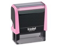 Tampon texte personnalisable Printy 4913 Trodat monochrome 5 lignes - Rose pastel