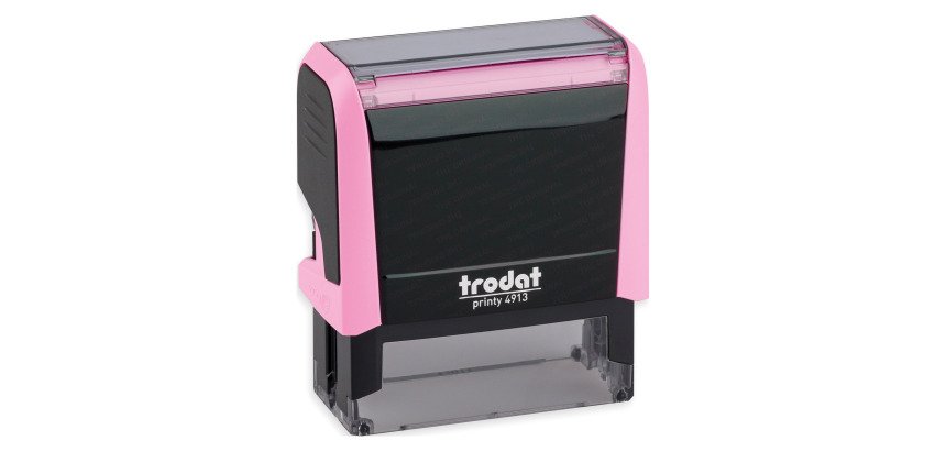 Tampon texte personnalisable Printy 4913 Trodat monochrome 5 lignes