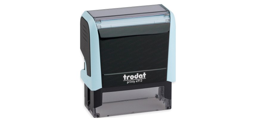 Tampon texte personnalisable Printy 4913 Trodat monochrome 5 lignes