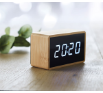 Reloj despertador ECO fabricado en Bambú natural