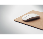 Alfombrilla de ratón ECO de corcho con cargador inalámbrico de 15W