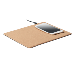 Alfombrilla de ratón ECO de corcho con cargador inalámbrico de 15W