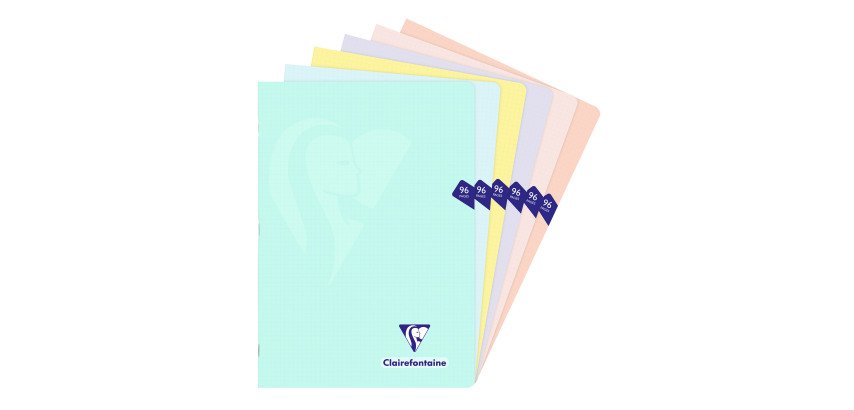 Schrift geniet Mimesys PASTEL A4 96 pagina's kleine ruiten omslag in polypropyleen