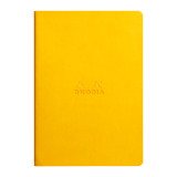 Rhodiarama piqûre A5 ligné 64 pages, papier 90g - jonquille