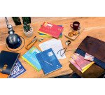 Bloc de cours encollé grand côté A4 200 pages détachables perforées 2 trous petits carreaux