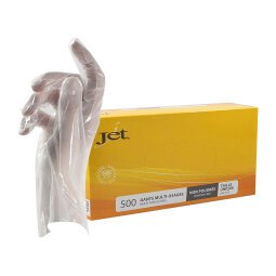 Gants jetables polyéthylène transparent - Boîte de 500