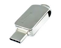 Integral clé USB Dual 360 C 16 Go Usb 3.0 (Usb-A), Usb 3.1 (Usb-C) Gris