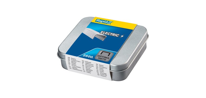Grapas Rapid Optima HD70 - Caja 2500 galvanizada