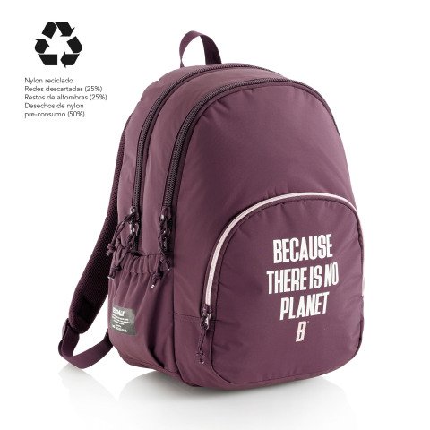 Mochila reciclada Triple Oslo Ecoalf by Miquelrius - Capacidad 27l Burdeos