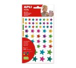 Pegatinas Estrellas multicolor Apli - 624 gomets