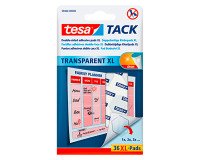 Transparent Tesa Tack adhesive pads - Pack of 36