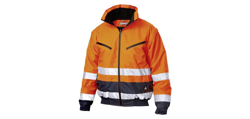 Bomber alta visibilità Siggi, arancione/blu