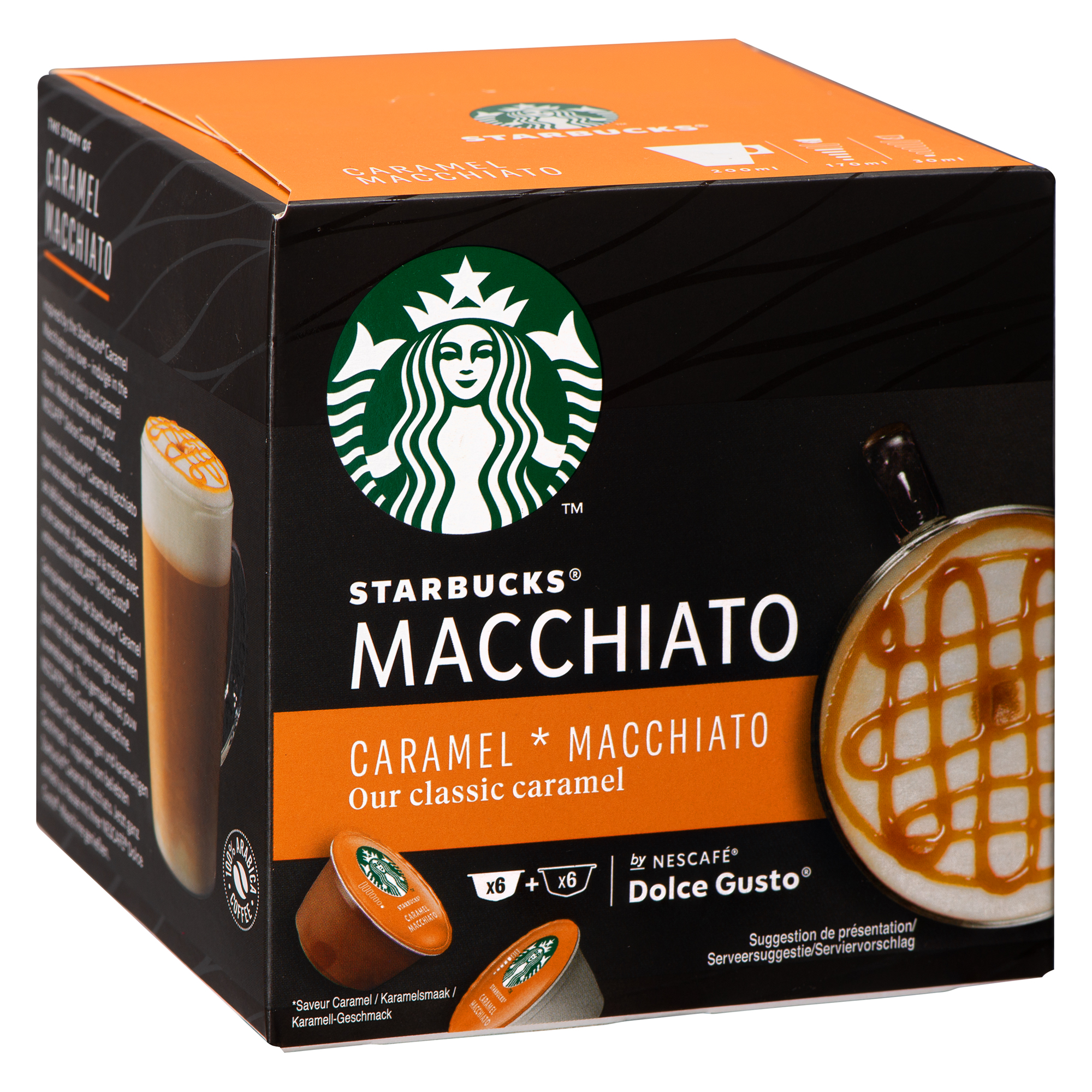 Capsules de café Starbucks Dolce Gusto Macchiato caramel - Boîte de 24 sur