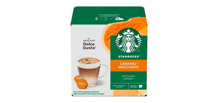 Capsules de café Starbucks Dolce Gusto Macchiato caramel - Boîte de 24