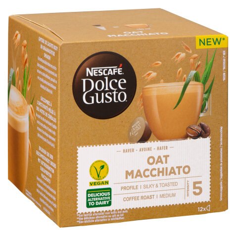 Koffiecapsules Dolce Gusto Oat Macchiato vegan - doos van 24 stuks