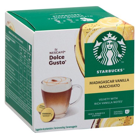 Capsules de café Starbucks Dolce Gusto Macchiato vanille - Boîte de 24