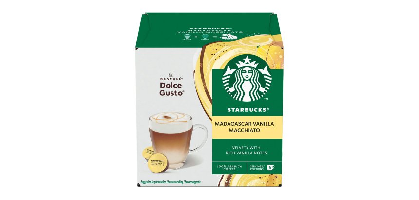 Capsules de café Starbucks Dolce Gusto Macchiato vanille - Boîte de 24