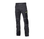 Pantalone da lavoro stretch Siggi Bergen, grigio