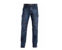 Jeans da lavoro multitasche Siggi Biker, blu