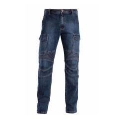 Jeans da lavoro multitasche Siggi Biker, blu