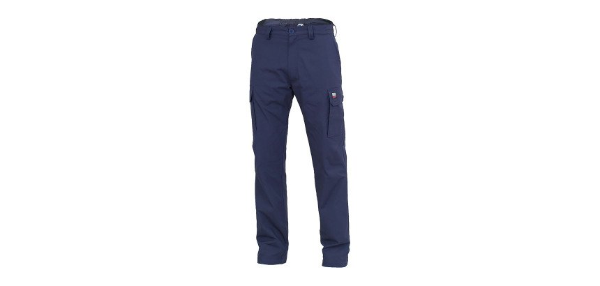 Pantalone da lavoro multitasche Siggi Amsterdam Ripstop, blu